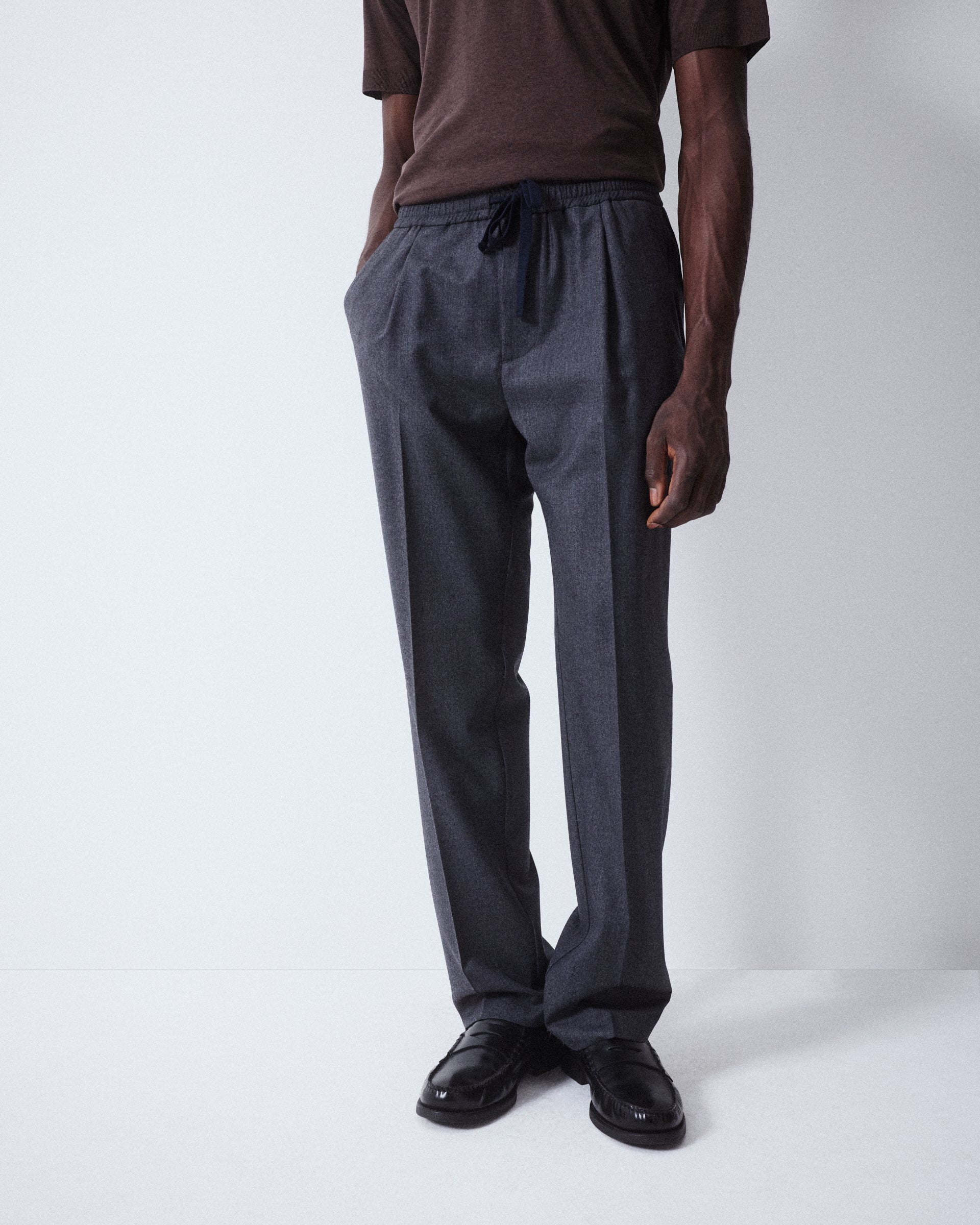 Pantalone Jared Flanella - GRIGIO SCURO