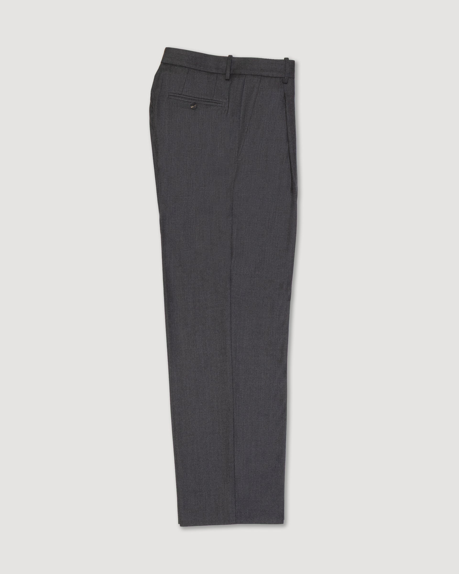 Pantalone Orval Flanella Lana - GRIGIO SCURO