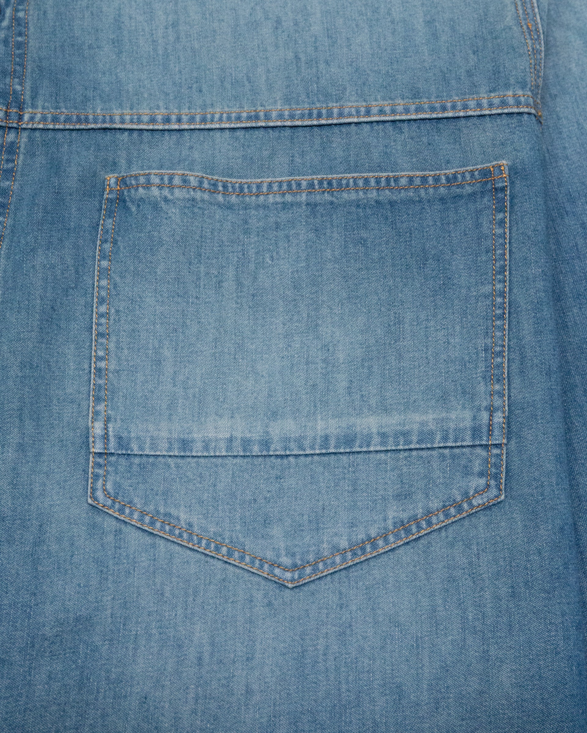 Camicia Sendell in denim di cotone con taschini. Blu - Denim