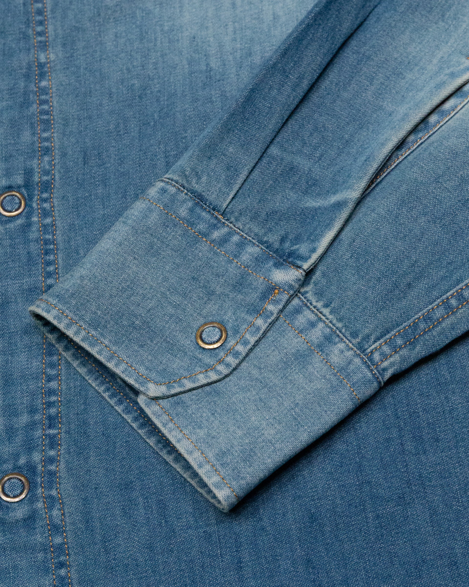 Camicia Sendell in denim di cotone con taschini. Blu - Denim