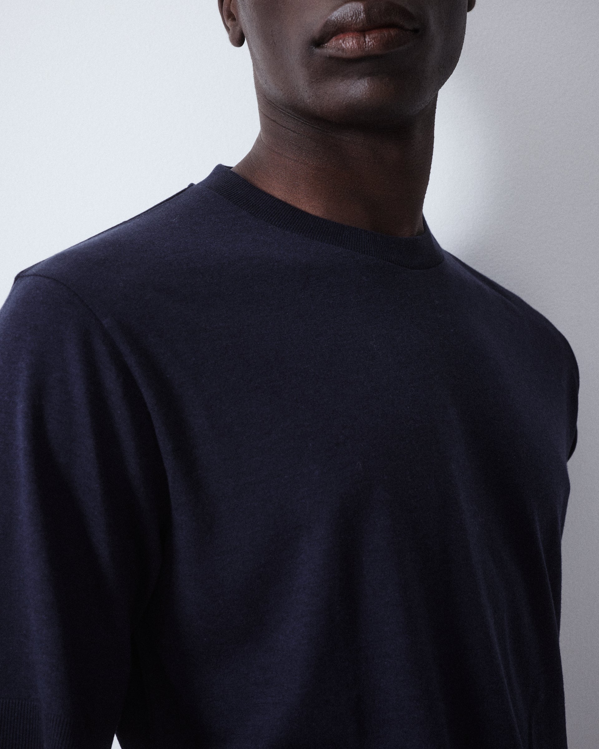 T-shirt Cecil Jersey Lyocell M/ C - NAVY