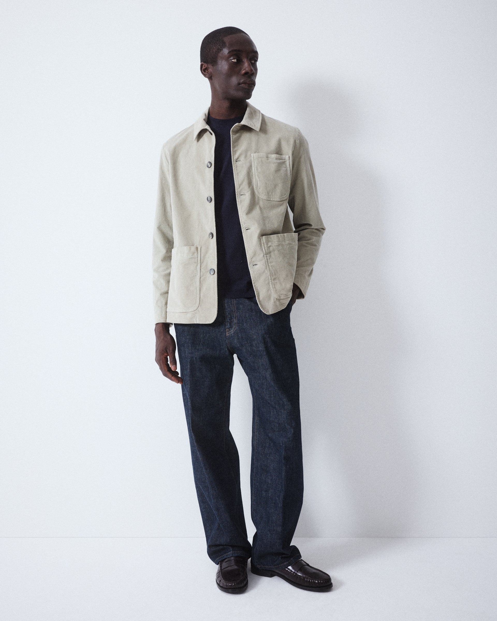 Giacca Constantin Velluto Tinto Capo - acqua