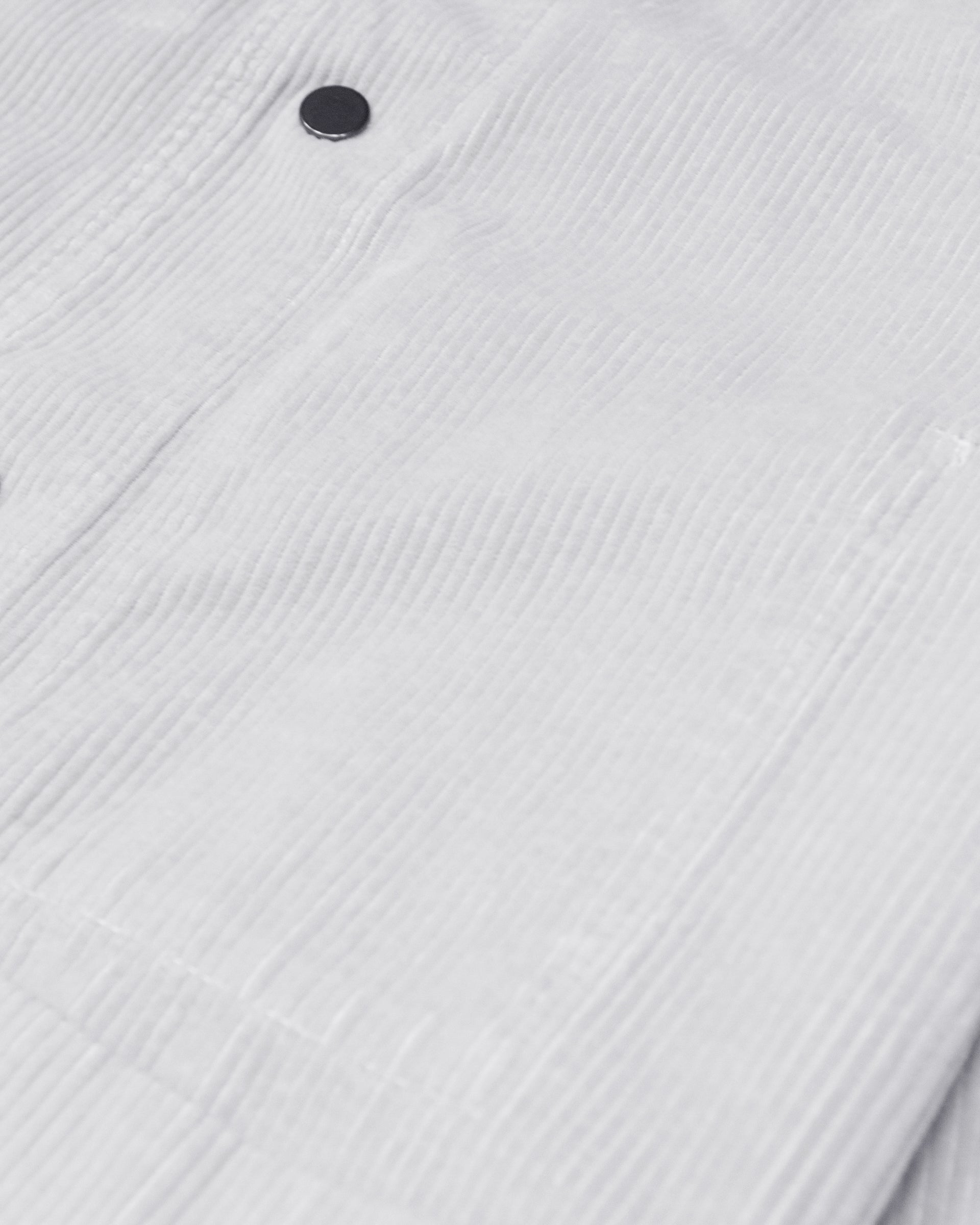 Giacca Cornell in velluto a coste di cotone, semifoderata. - Perla