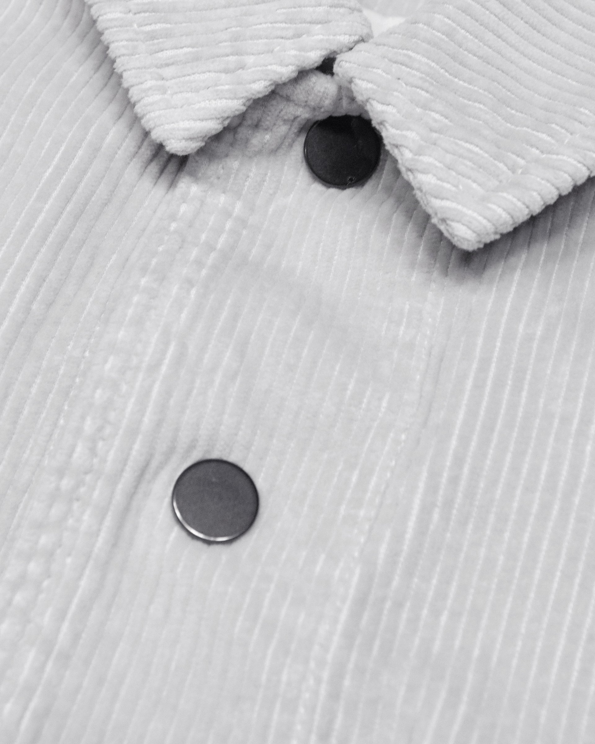 Giacca Cornell in velluto a coste di cotone, semifoderata. - Perla