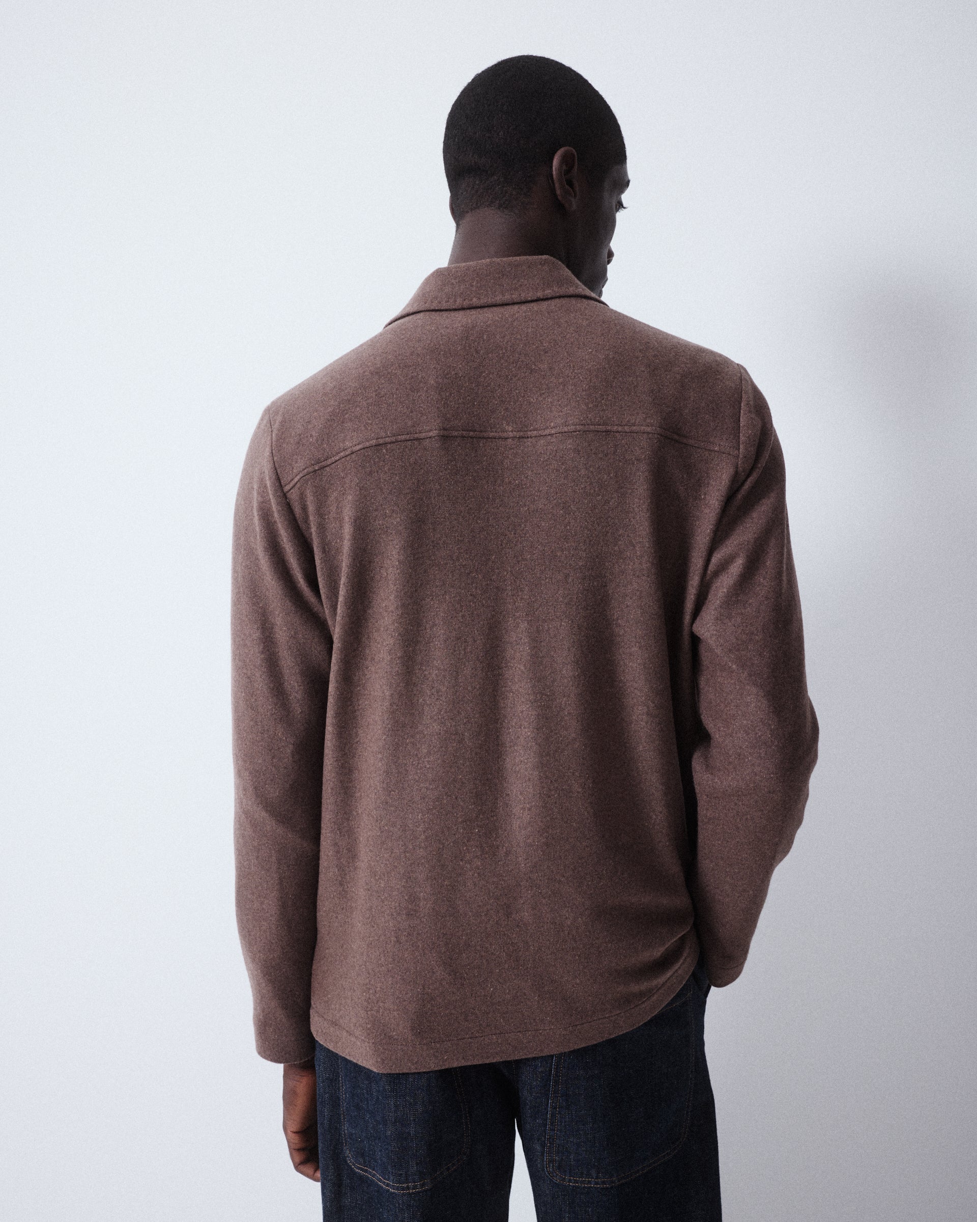 Giacca Pablo Jersey Misto Cashmere - MARRONE