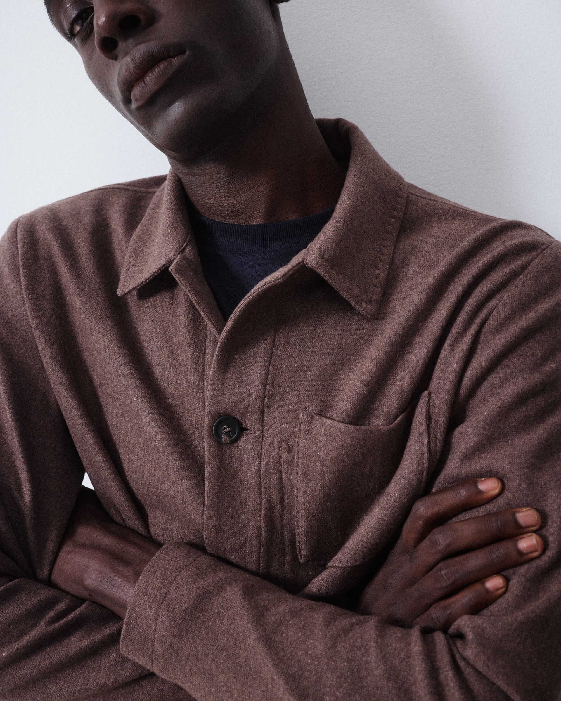 Giacca Pablo Jersey Misto Cashmere - MARRONE