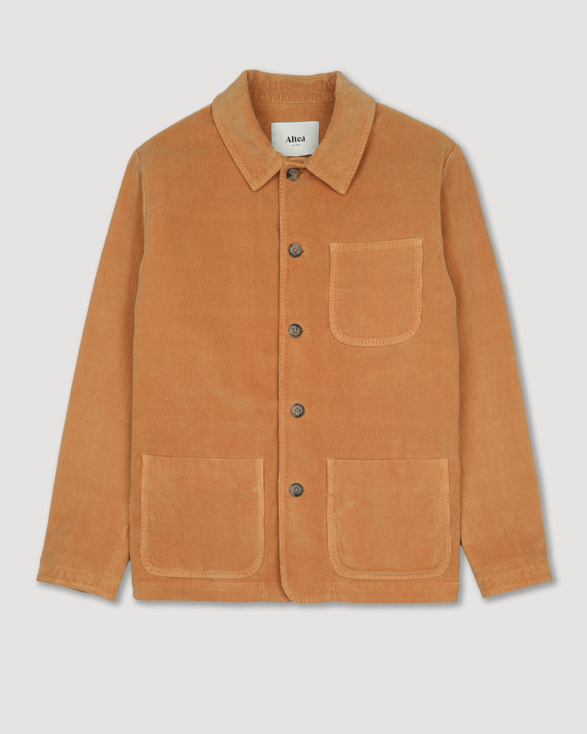 Chore jacket Constantin in velluto a coste di cotone stretch - Cammello