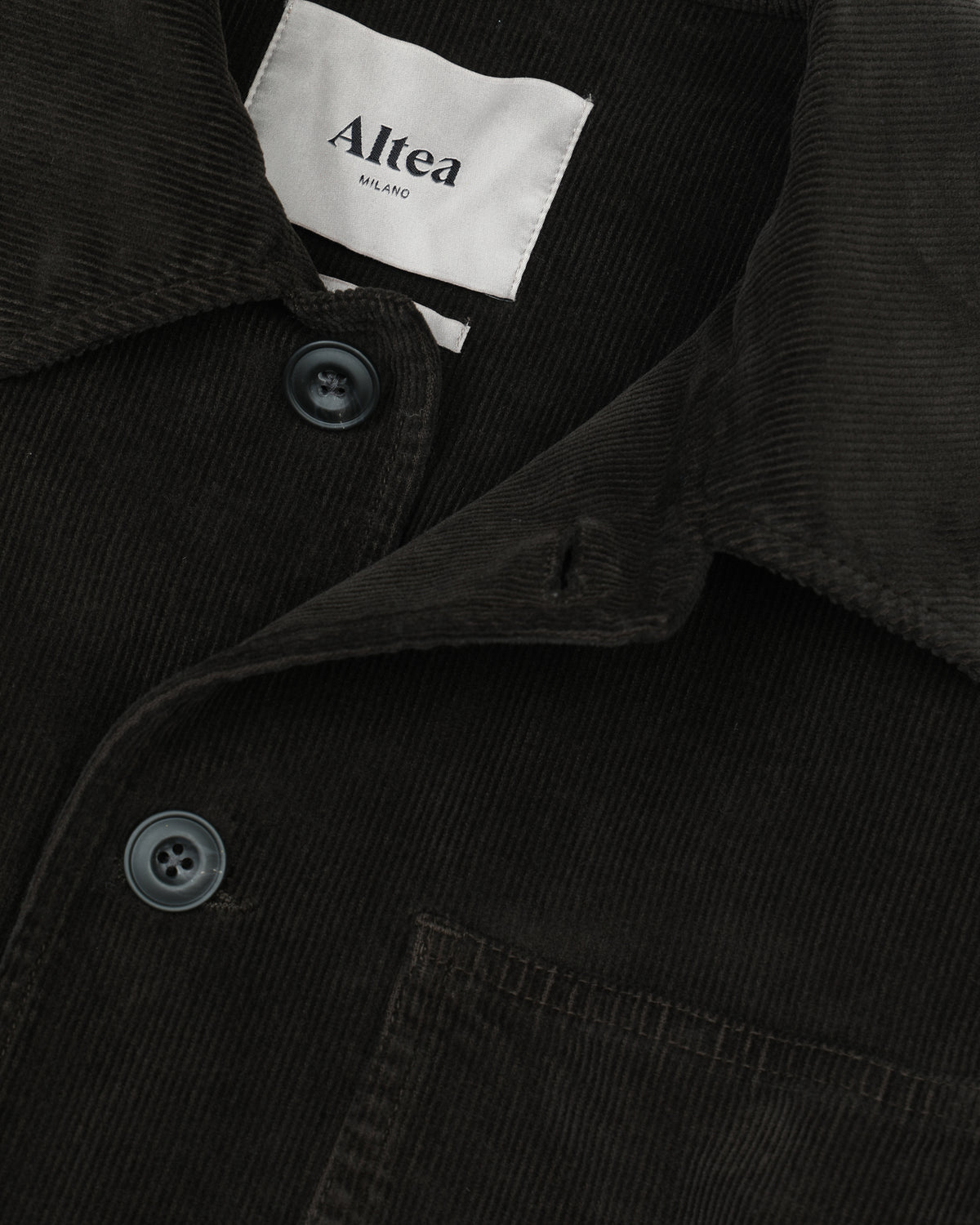 Chore jacket Constantin in velluto a coste di cotone stretch. Marrone - Moro