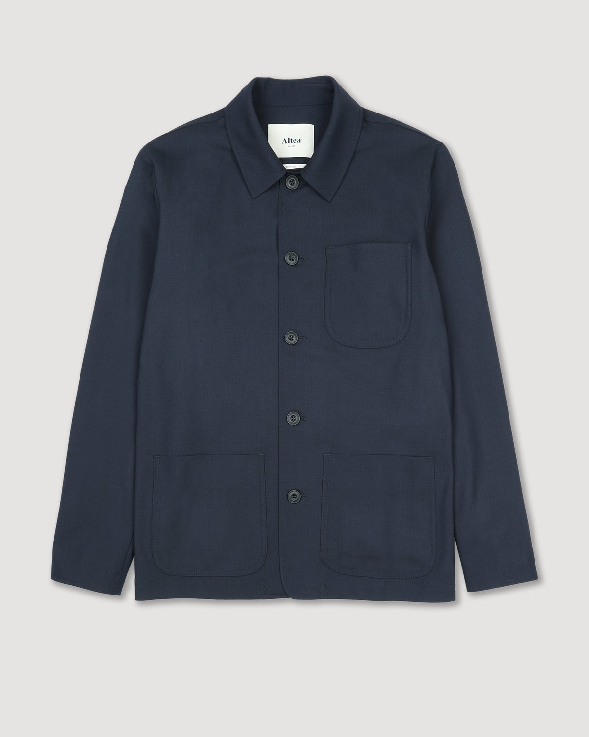 Chore jacket Constantin in lana tecnica. Blu - Navy