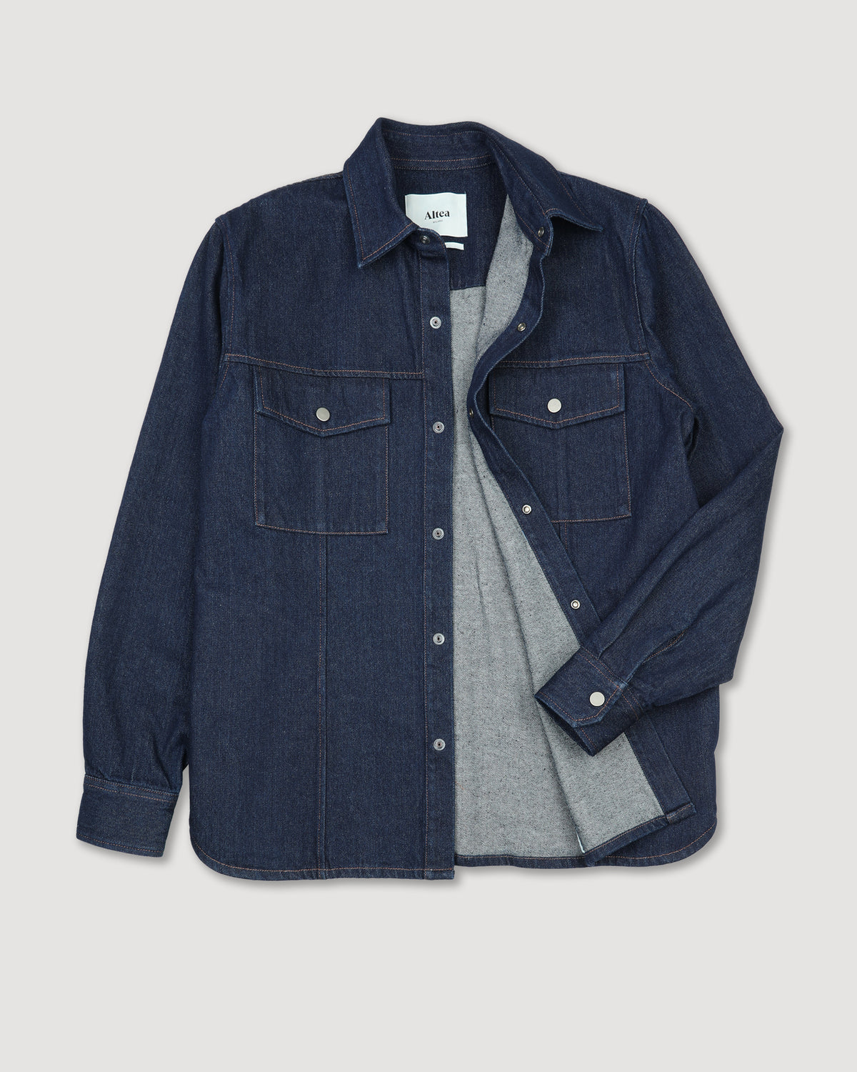 Overshirt Cole in denim di cotone, sfoderata. Blu - Denim